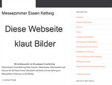 Tablet Screenshot of messezimmer-essen.com